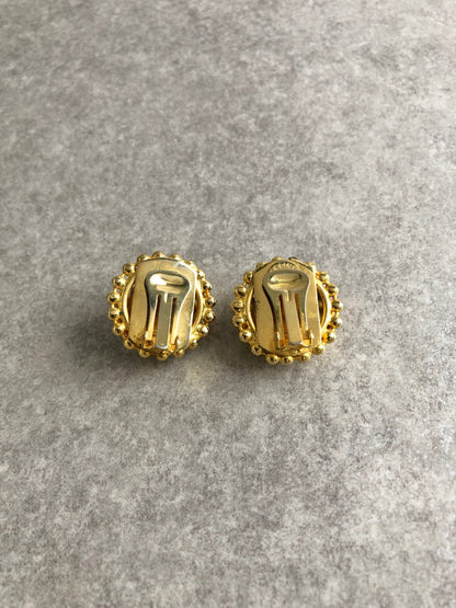 CELINE Earrings Light Green Vintage d7prtm