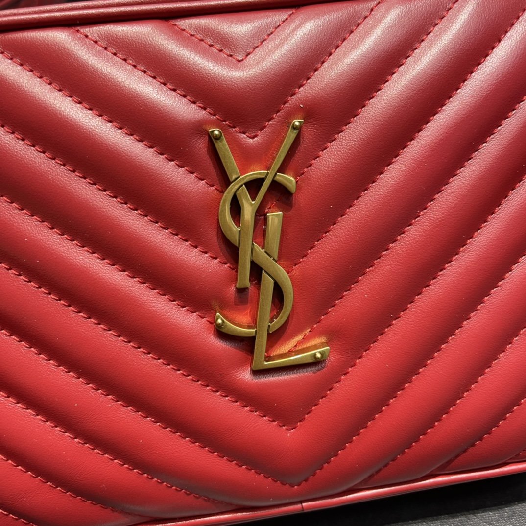 Yves Saint Laurent Lou Camera Bag Red