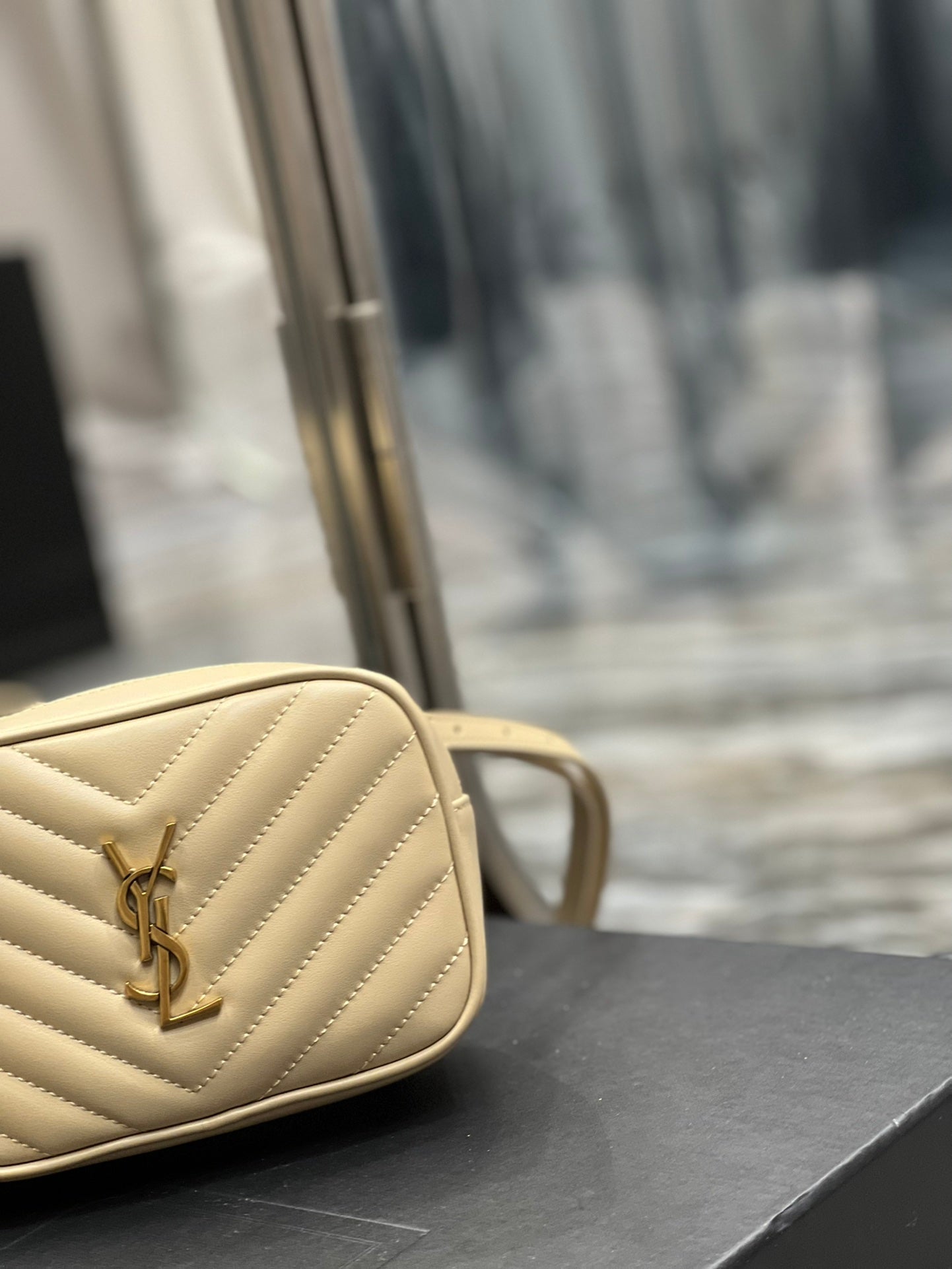 Yves Saint Laurent Lou Belt Bag Beige