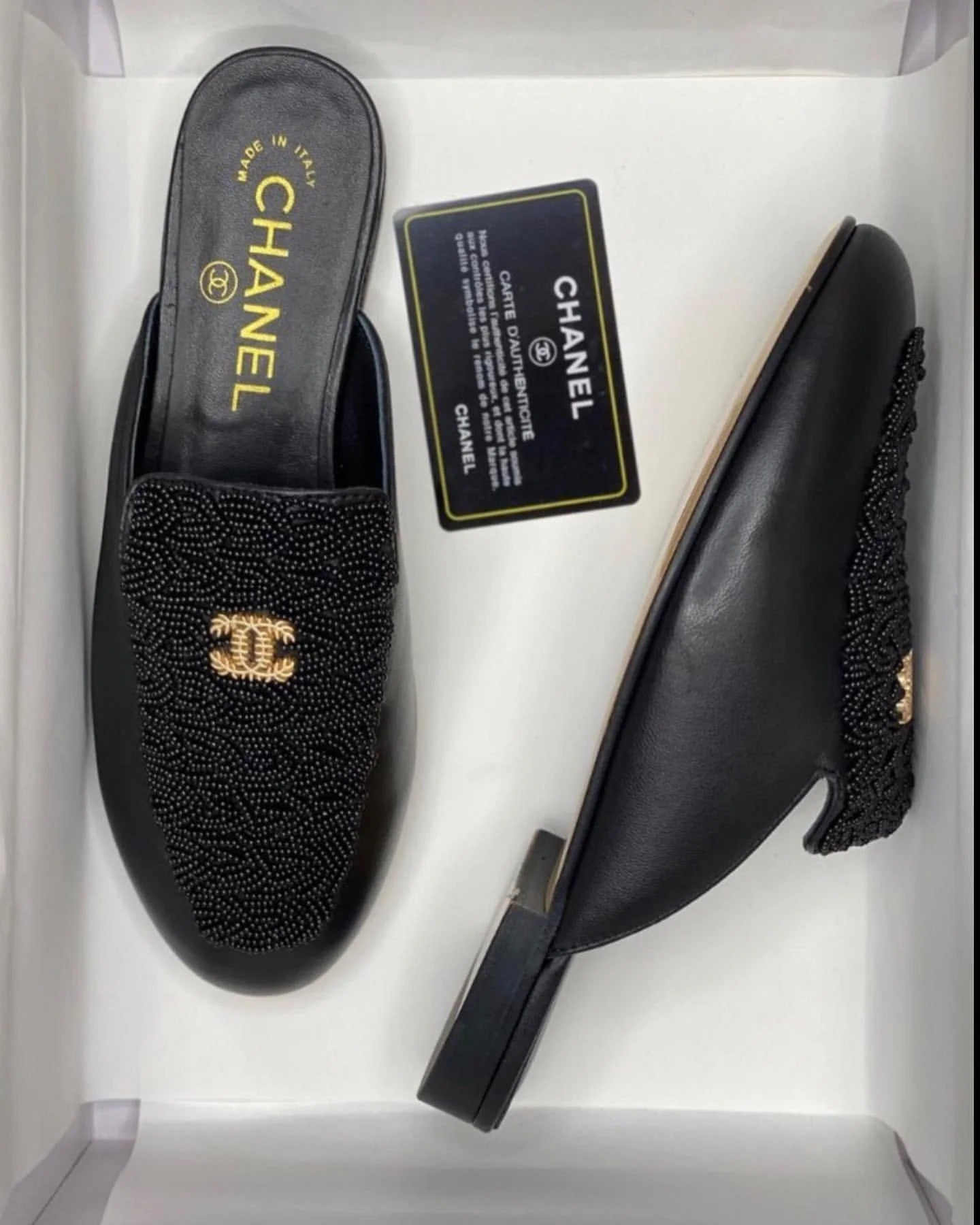 Chanel CC Mules - Leather Half Shoes