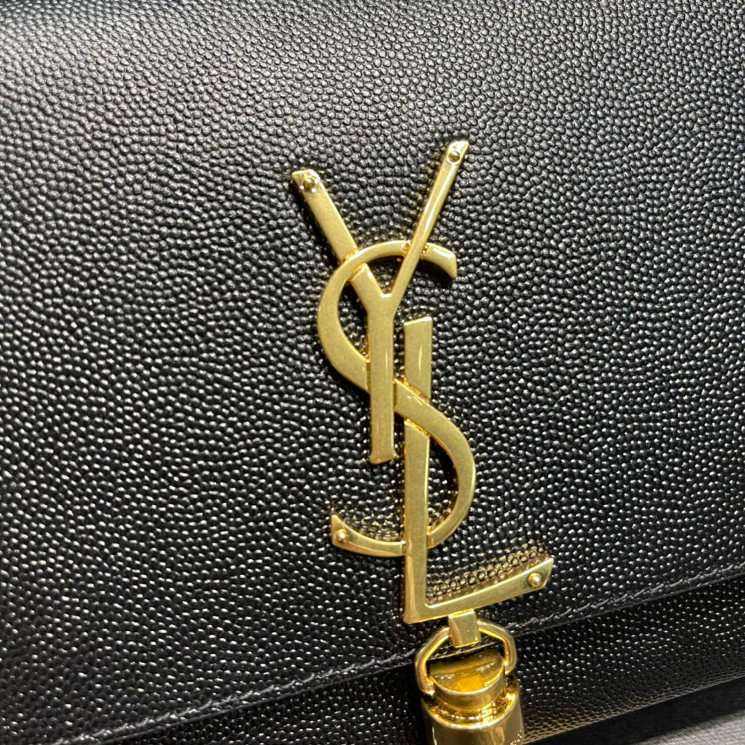 Yves Saint Laurent Kata Medium Chain Bag Black