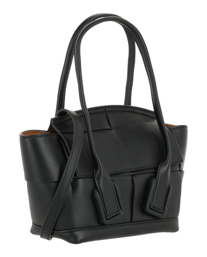 Bottega Veneta Womens Arco 33 Mini Grainy Leather Top-Handle Bag