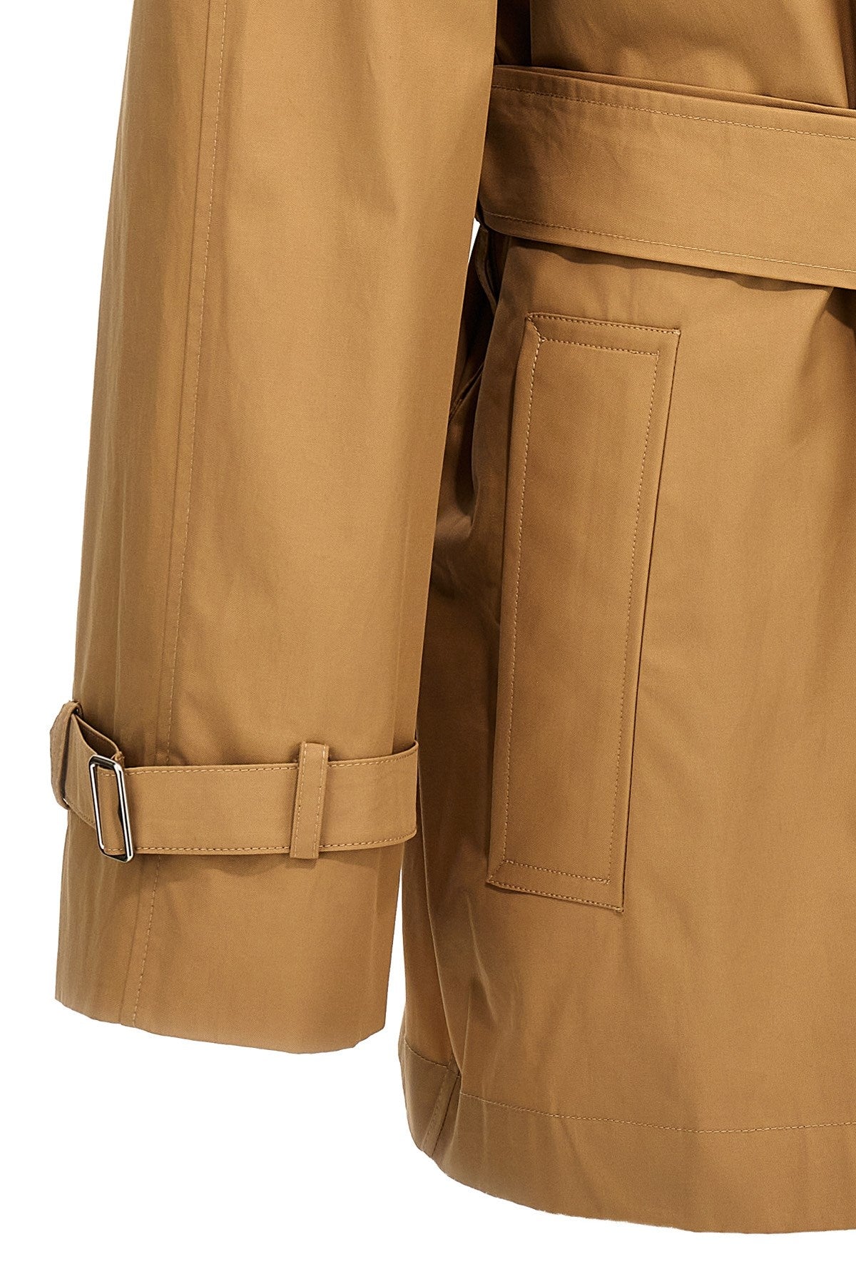 Burberry Women Double-Breasted Short Trench Coat