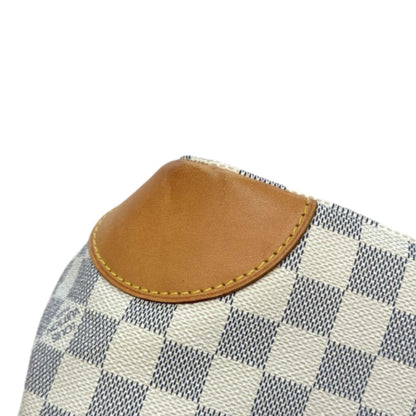 Louis-Vuitton Hampstead PM Damier Azur White GHW