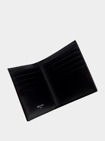 Black Cassandre Matte Leather Wallet