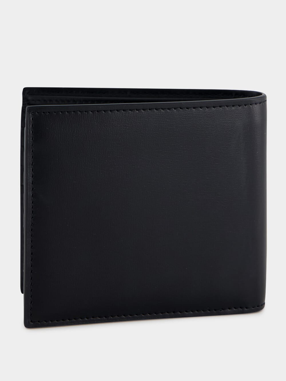 Black Cassandre Matte Leather Wallet