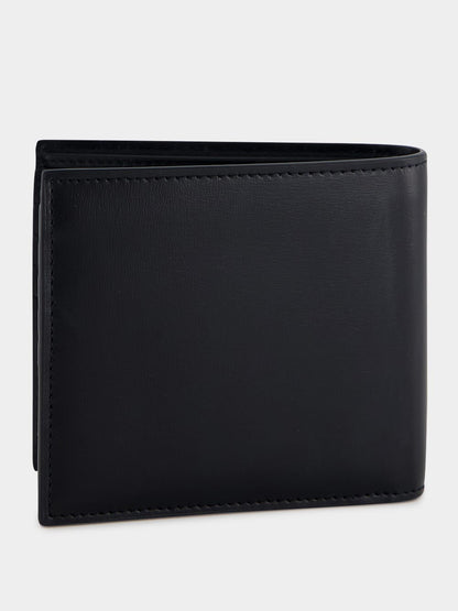 Black Cassandre Matte Leather Wallet