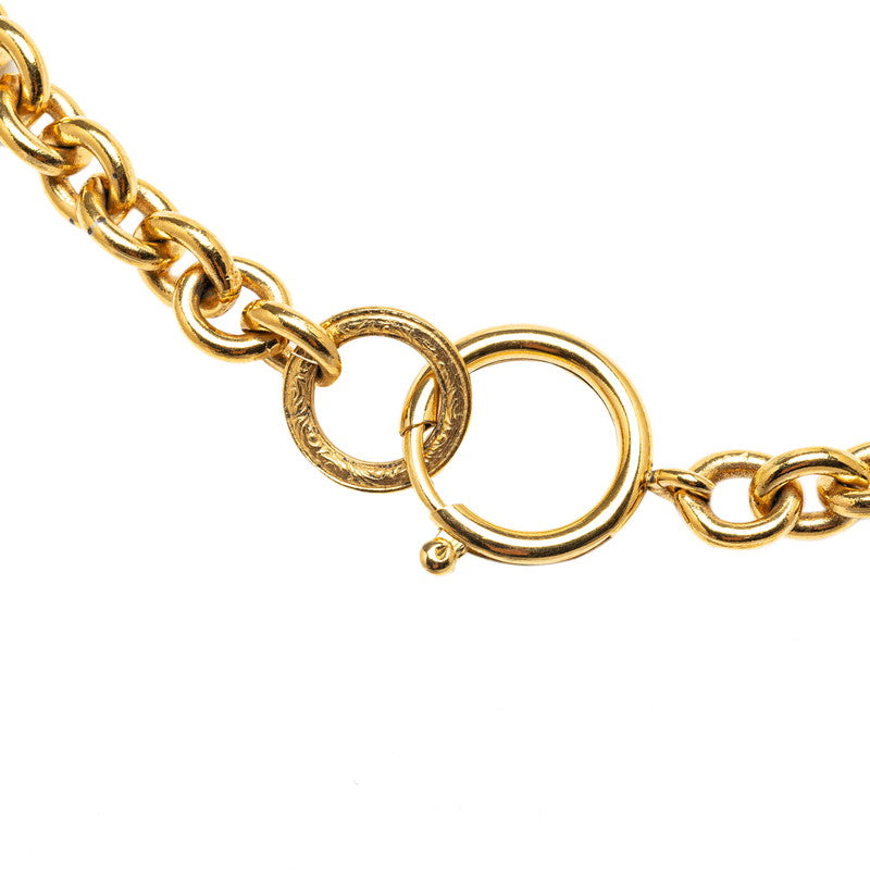 Chanel Vintage Coco Big Round Necklace G   Chanel