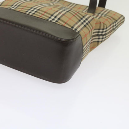 BurberrySs Nova Check Shoulder Bag Canvas Beige Auth 60870
