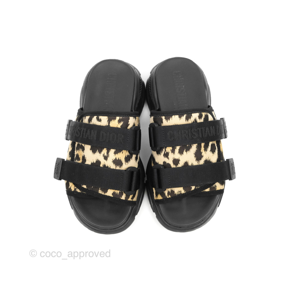 Christian Dior D-Wander Slide Beige Multicolor Mizza Printed