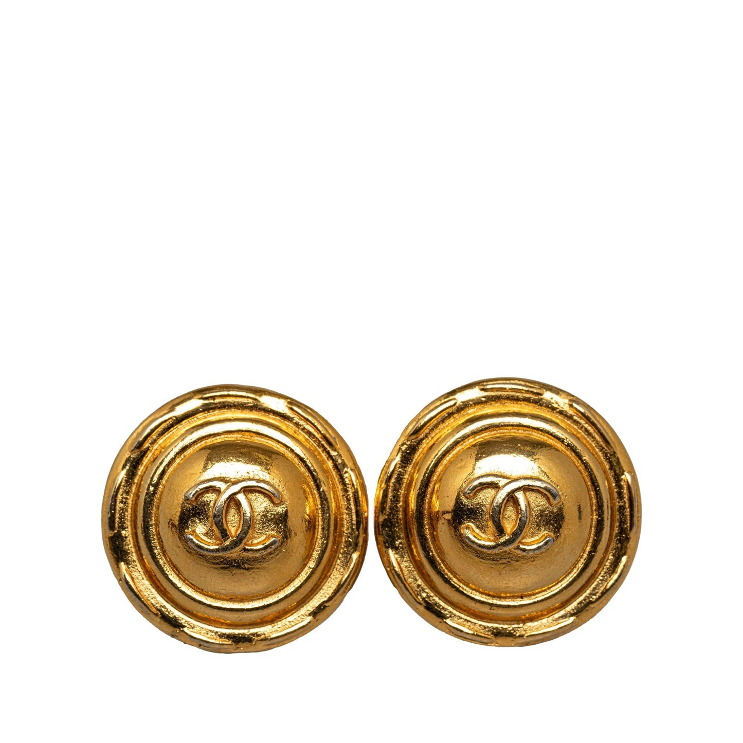CHANEL CC Clip On Earrings Costume Earrings