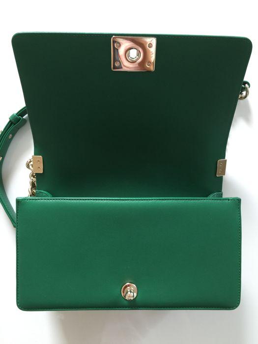 Chanel Boy Medium HandBag Green