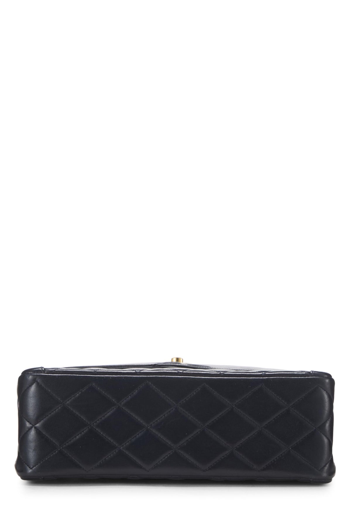 Chanel,  Black Quilted Lambskin Paris Limited Double Flap Small, Navy