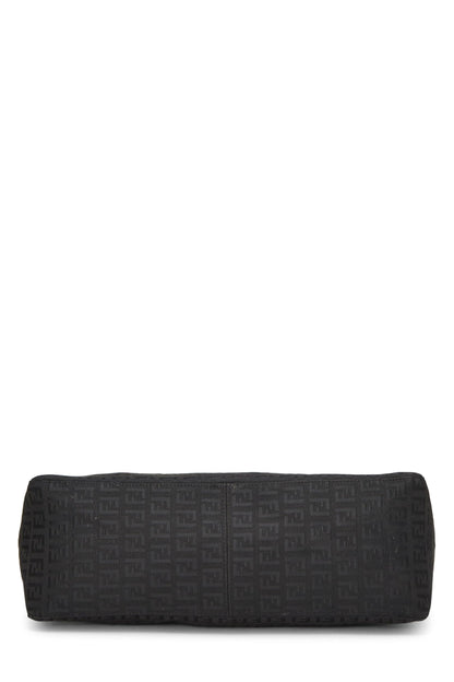 Fendi,  Black Zucchino Canvas Tote, Black