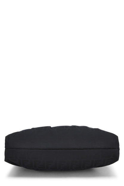Fendi,  Black Zucca Canvas Chef Hobo, Black