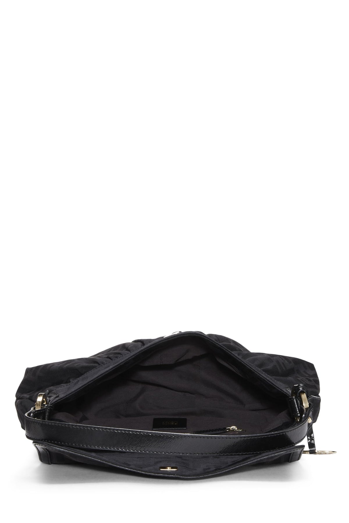 Fendi,  Black Zucca Canvas Chef Medium, Black