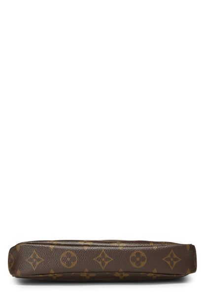 Louis Vuitton,  Takashi Murakami x Louis Vuitton Monogram Canvas Panda Pochette Accessoires, Brown