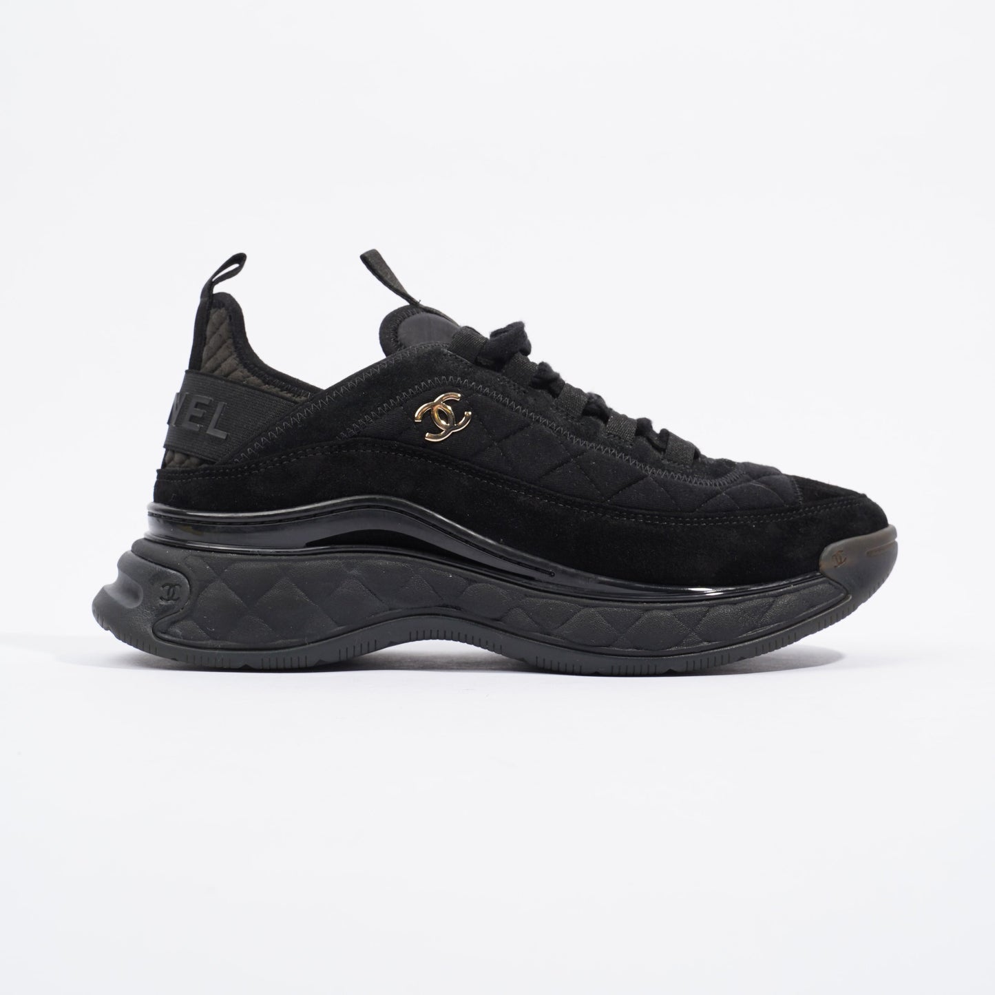 Chanel CC Logo Sneaker Black Canvas EU 39 UK 6