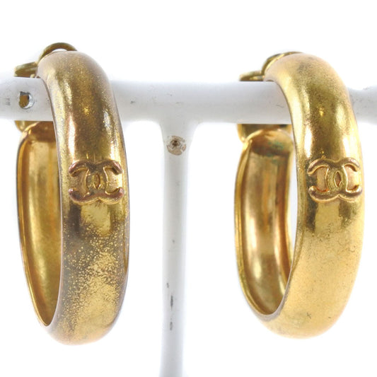 Chanel Gold Plated Earrings Clip