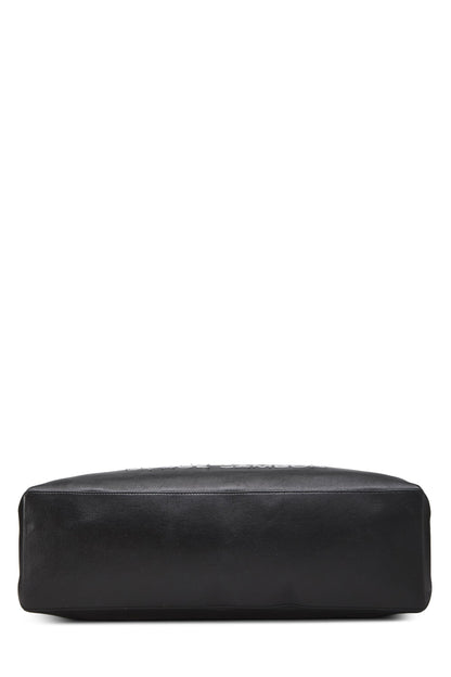 Chanel,  Black Leather Essential Rue Cambon Shopping Tote Medium, Black