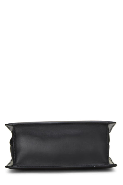 Prada,  Black Calfskin Convertible Handbag, Black