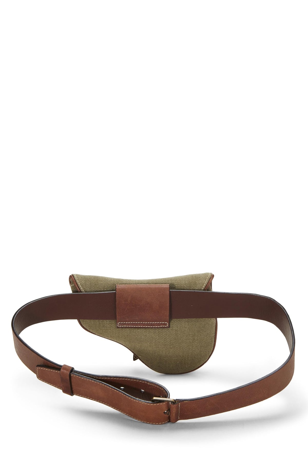 Dior, Green Canvas Saddle Belt Bag, Green