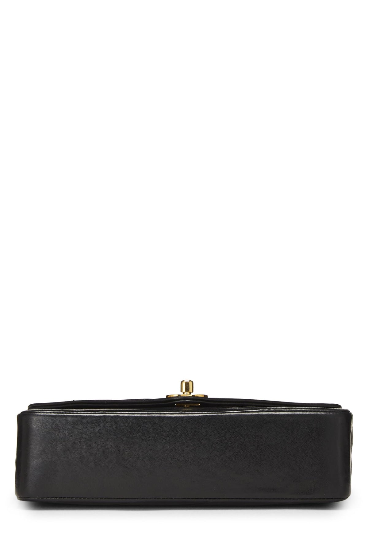 Chanel,  Black Diagonal Quilted Envelope Flap Small, Black
