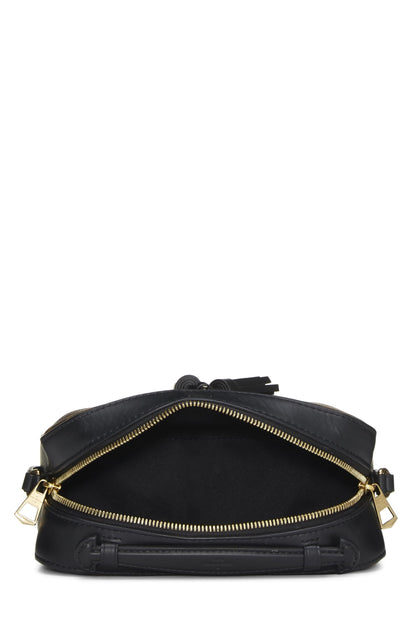 Louis Vuitton,  Black Monogram Canvas Saintonge, Black