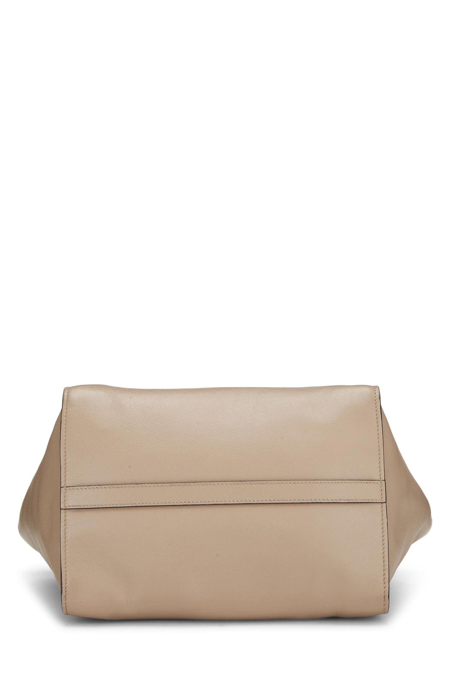Prada,  Beige Vitello Daino Trapeze Tote, Beige