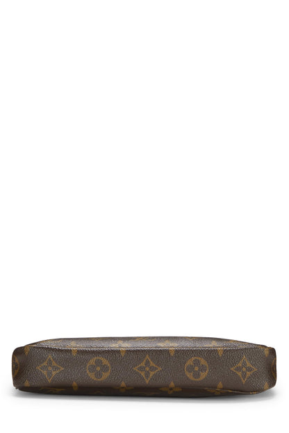 Louis Vuitton,  Takashi Murakami x Louis Vuitton Monogram Canvas Panda Pochette Accessoires, Brown