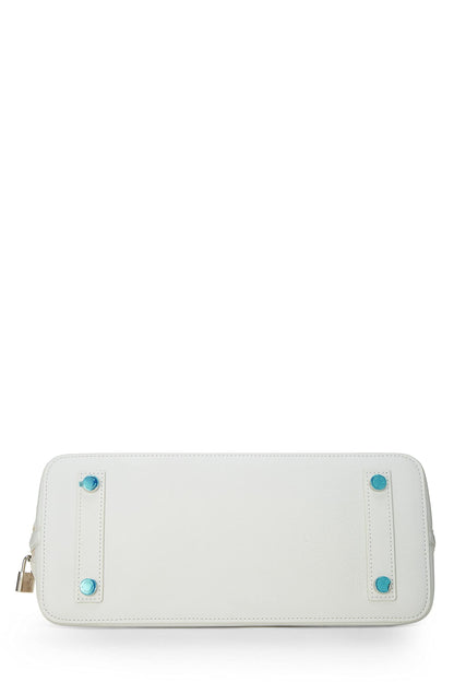 Louis Vuitton,  White Monogram Mesh Transparence Lock It East-West, White