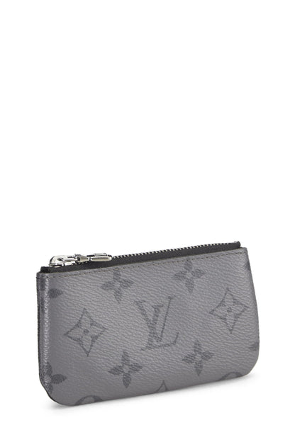 Louis Vuitton,  Monogram Eclipse Reverse Pochette Clefs, Black
