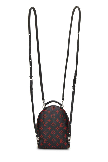 Louis Vuitton,  Limited Edition Monogram Infrarouge Palm Springs Backpack Mini, Black