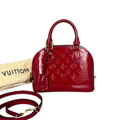 Louis-Vuitton Alma BB Vernis Leather Pink GHW