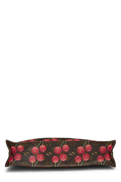 Louis Vuitton,  Takashi Murakami x Louis Vuitton Monogram Cerises Sac Plat, Brown