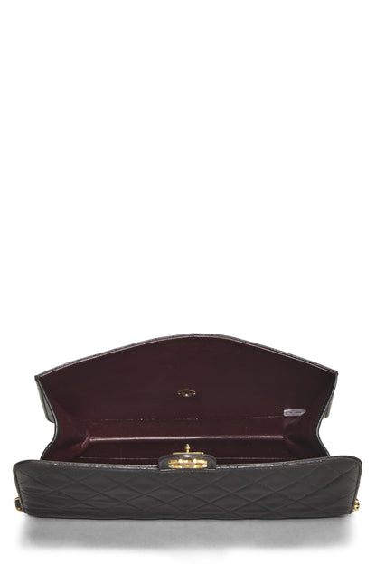 Chanel,  Black Quilted Lambskin Ex Flap Medium, Black