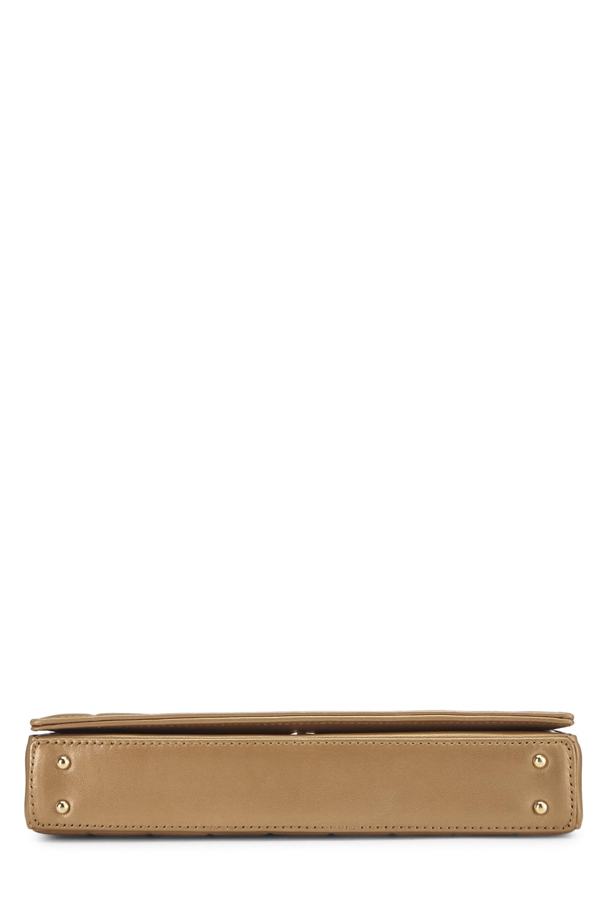 Chanel,  Gold Leather Chocolate Bar Shoulder Bag Medium, Gold