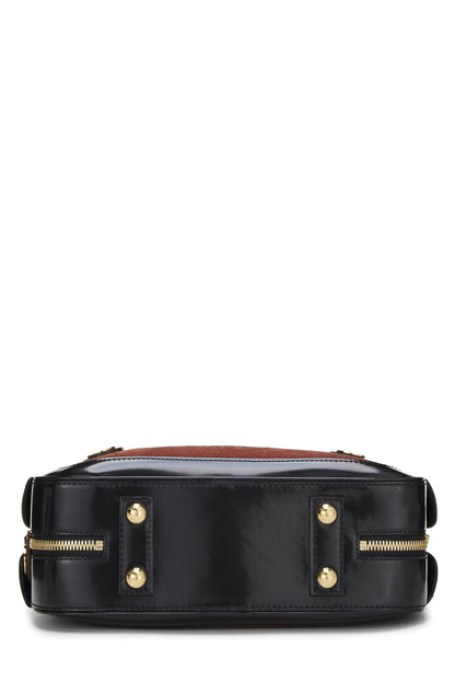 Louis Vuitton,  Burgundy Suede Stampbag PM, Burgundy