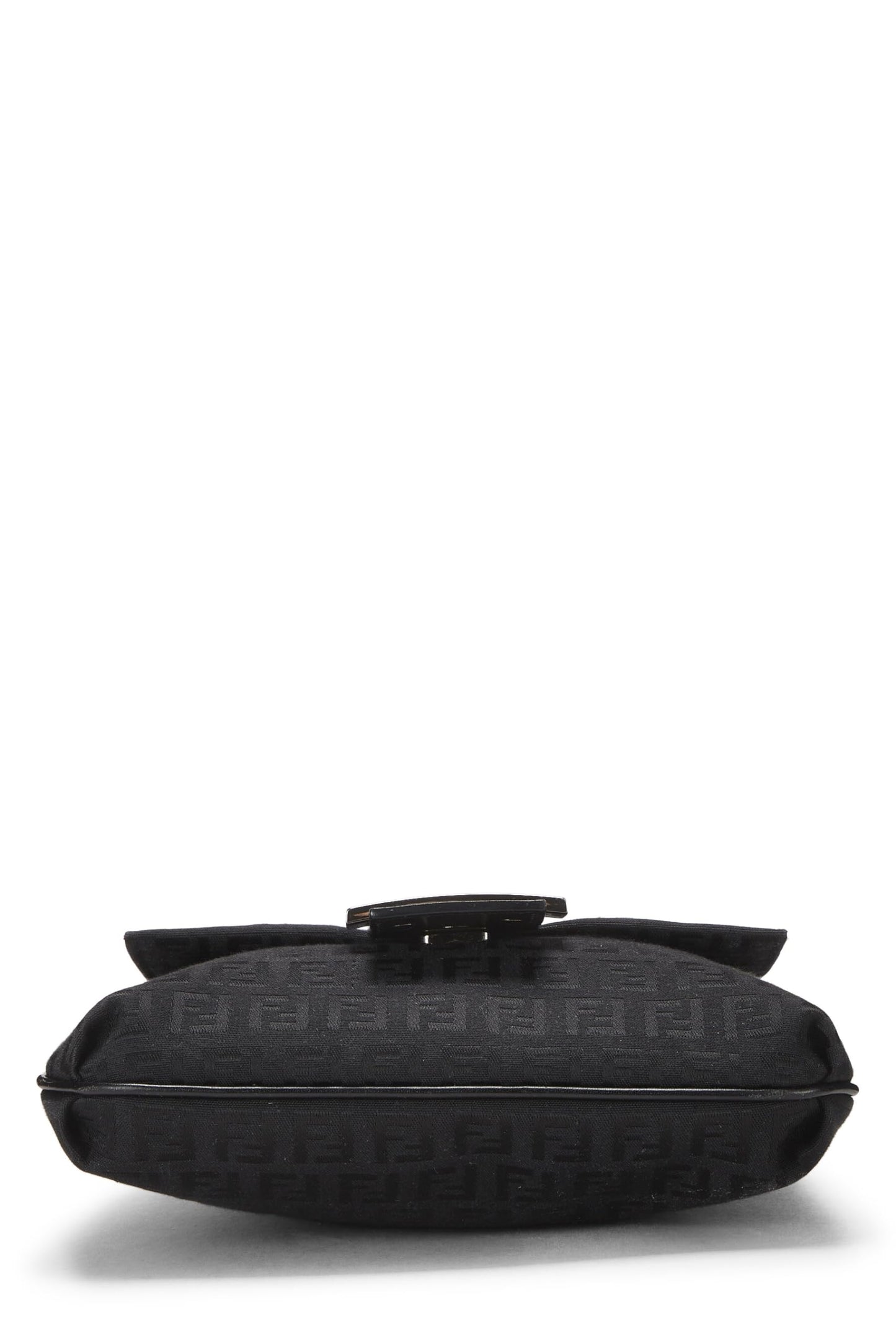 Fendi,  Black Zucchino Canvas Messenger Small, Black