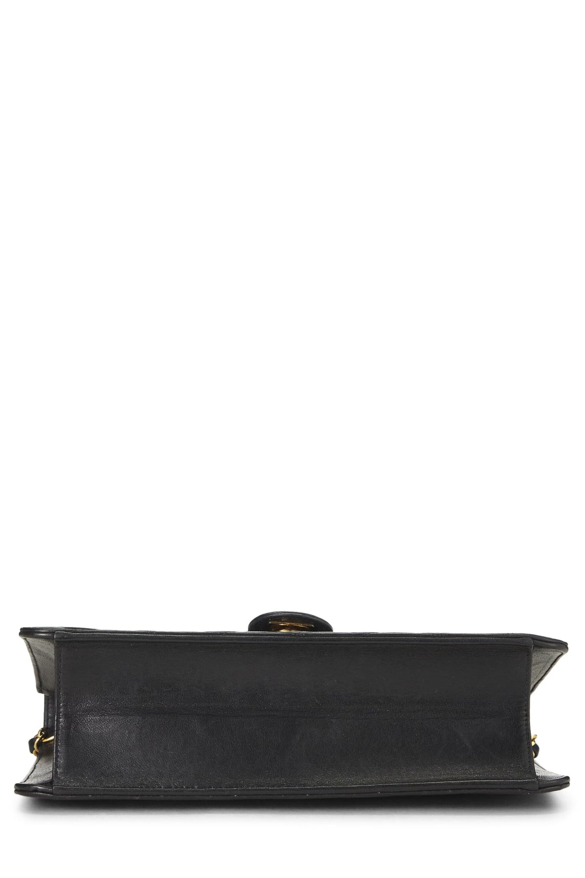 Chanel,  Black Quilted Lambskin Ex Flap Medium, Black