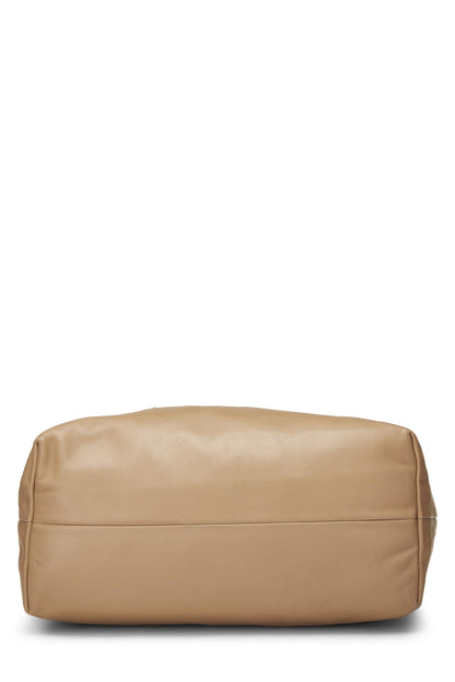 Prada,  Brown Soft Calfskin Tote, Brown