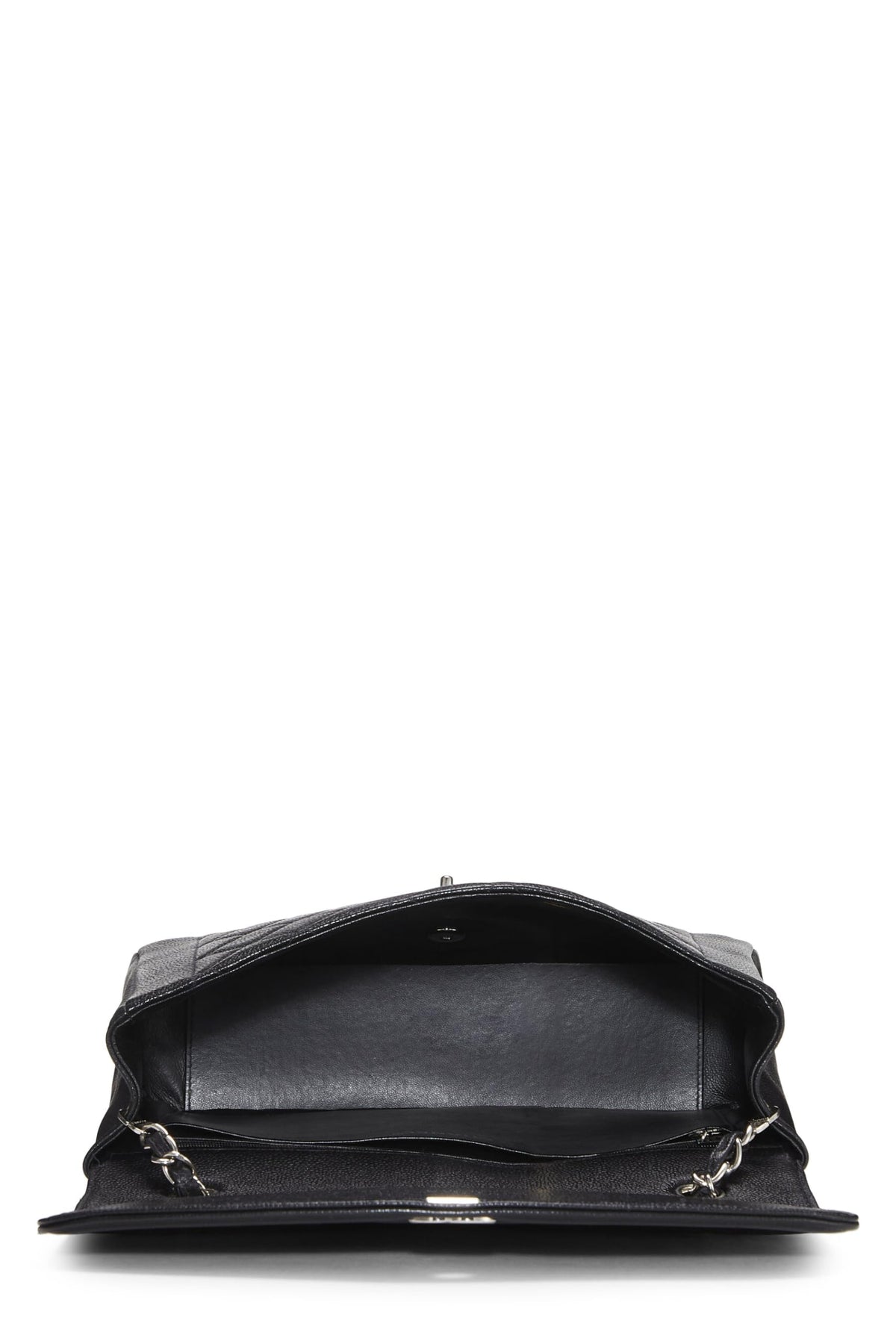 Chanel,  Black Quilted Caviar Diana Flap Jumbo, Black