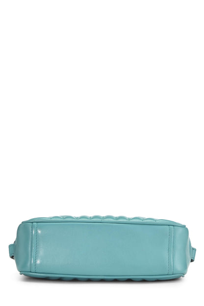 Prada,  Turquoise Calfskin Diagramme Camera Bag Small, Blue