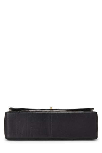 Chanel,  Black Lambskin 'CC' Flap Maxi, Black