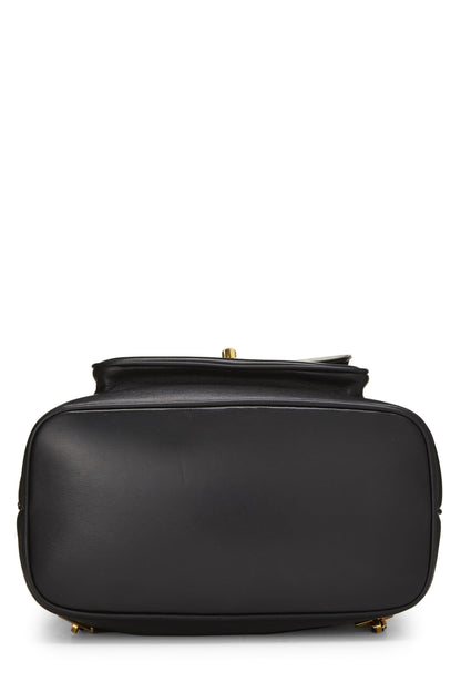 Chanel,  Black Quilted Lambskin Backpack Large, Black