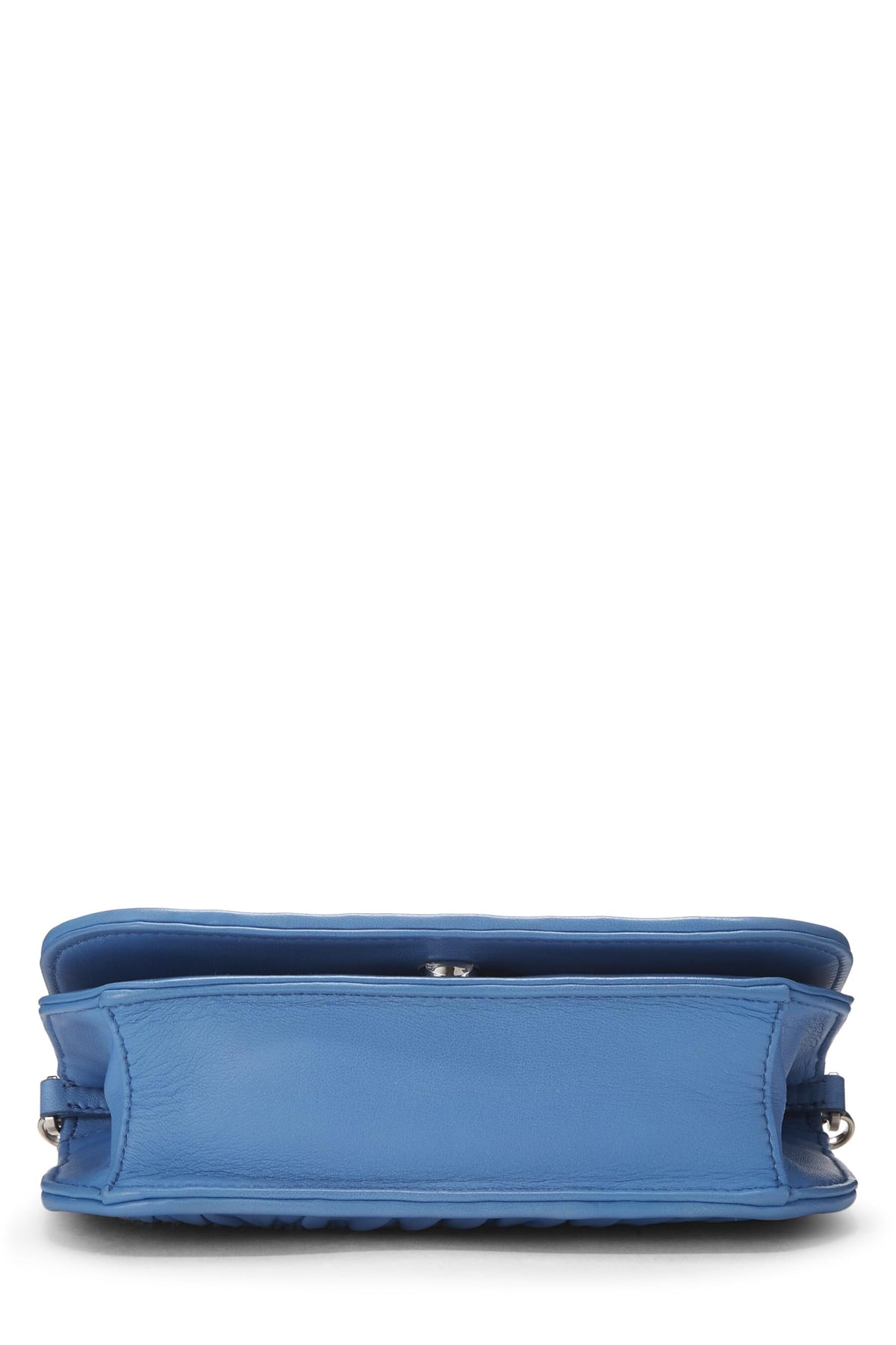 Prada,  Blue Nappa Gaufre Shoulder Bag, Blue