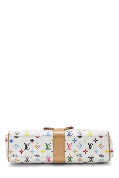 Louis Vuitton,  Takashi Murakami x Louis Vuitton White Multicolore Eye Love Monogram Sac Retro GM, White
