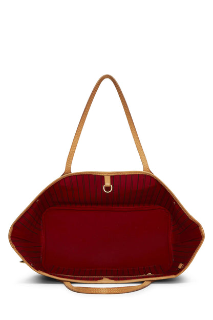 Louis Vuitton,  Red Monogram Canvas Neverfull MM, Red