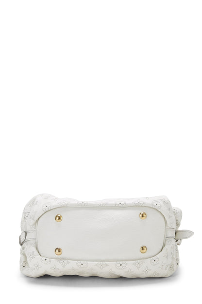 Louis Vuitton,  White Monogram Mahina Leather XS, White