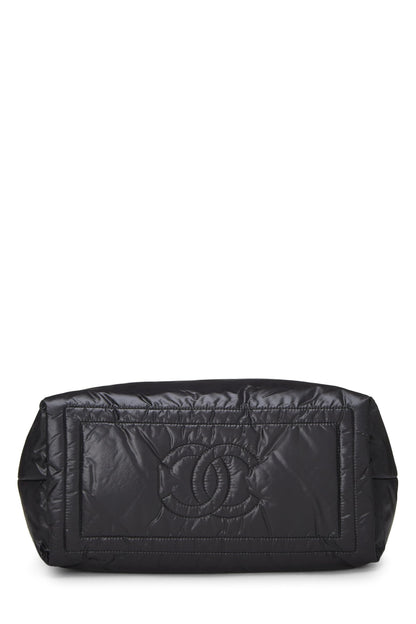 Chanel,  Black Nylon Coco Cocoon Tote Small, Black